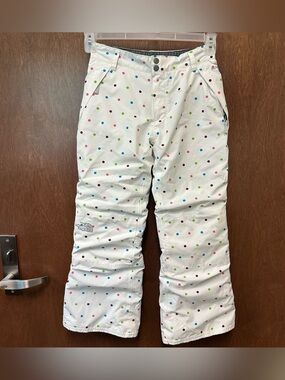 North Face Ski Snow Pants Girls L (12) Insulated Hyvent